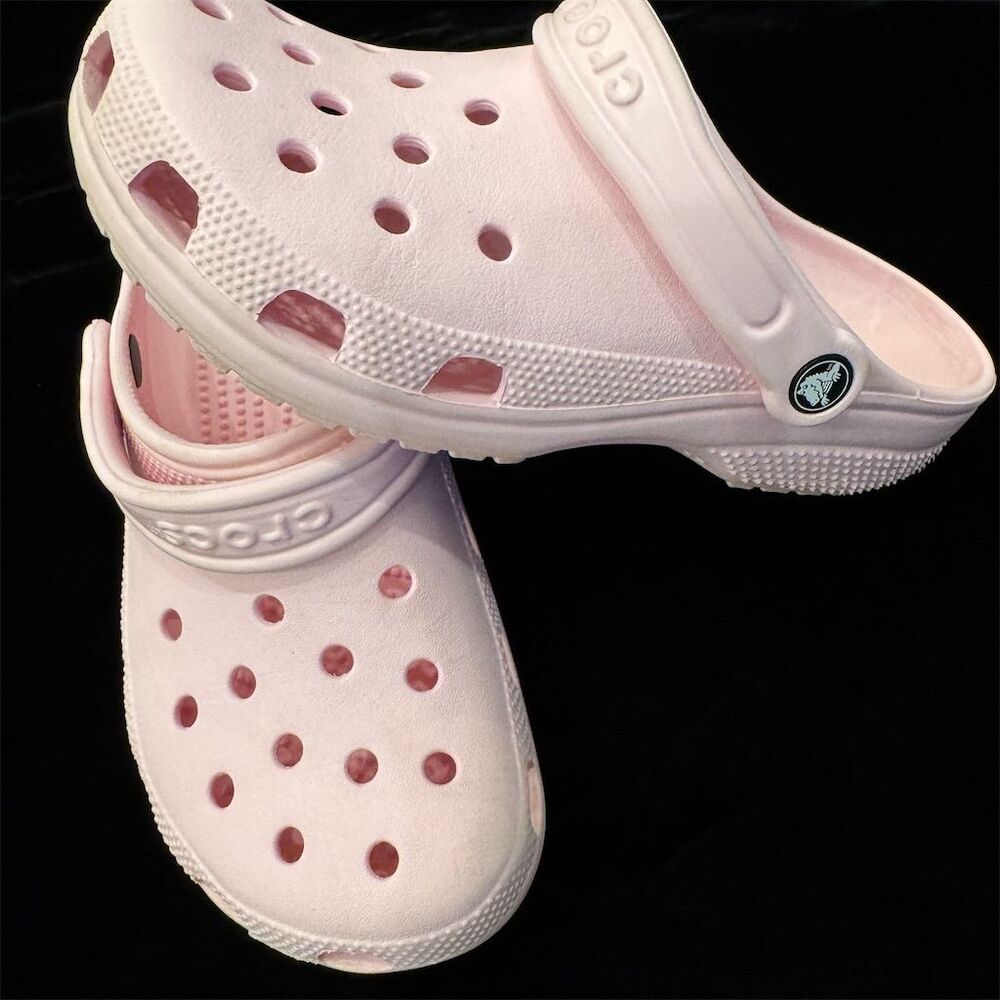 Crocs Classic Clog Pink Unisex Size M5/W7 Casual Slip-On Shoes